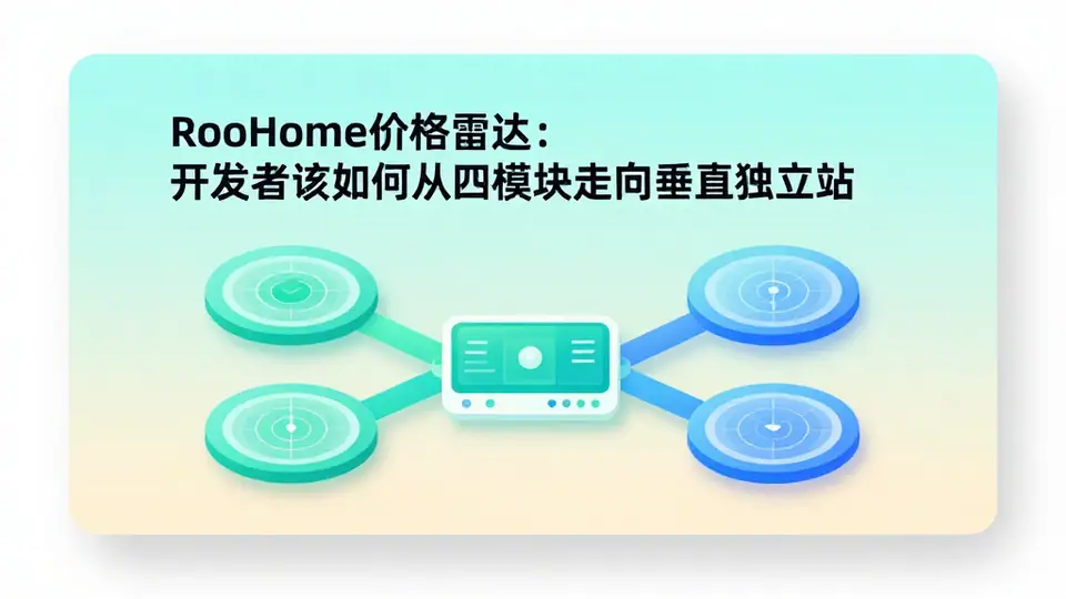 封面:RooHome 价格雷达:开发者该如何从四模块走向垂直独立站