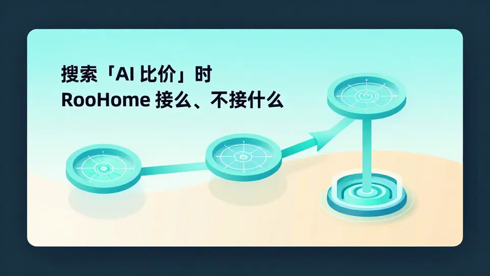 封面:搜索「AI 比价」时 RooHome 接什么、不接什么