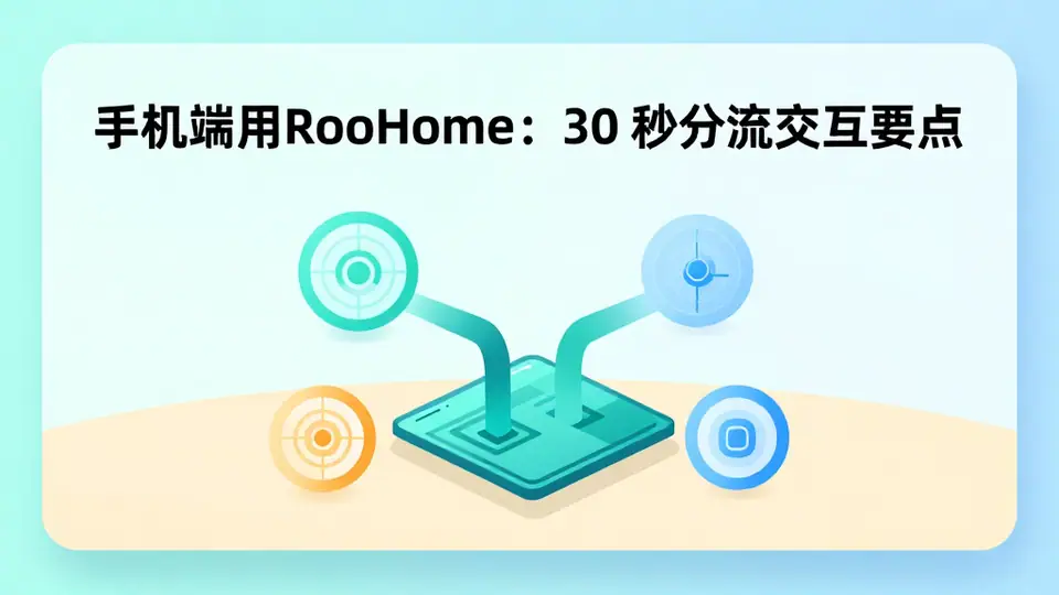 封面:手机端用 RooHome:30 秒分流交互要点