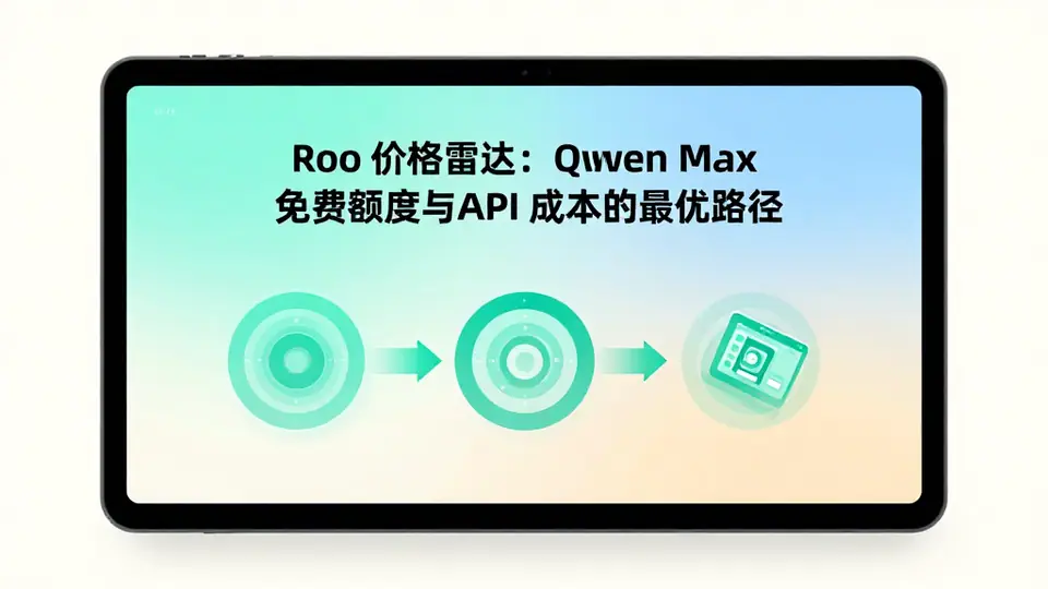 封面:Roo 价格雷达:Qwen Max 免费额度与 API 成本的最优路径