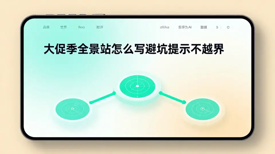 封面:大促季全景站怎么写避坑提示不越界