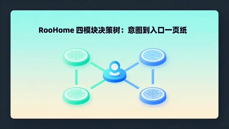 封面:RooHome 四模块决策树:意图到入口一页纸